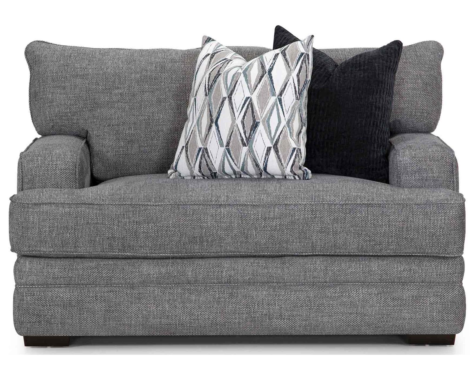 Juno 101" Extra Wide Sofa (Best-Selling Style. Extra-Wide 101") - Shown in a Durable Long Wearing Polyester Fabric Denim