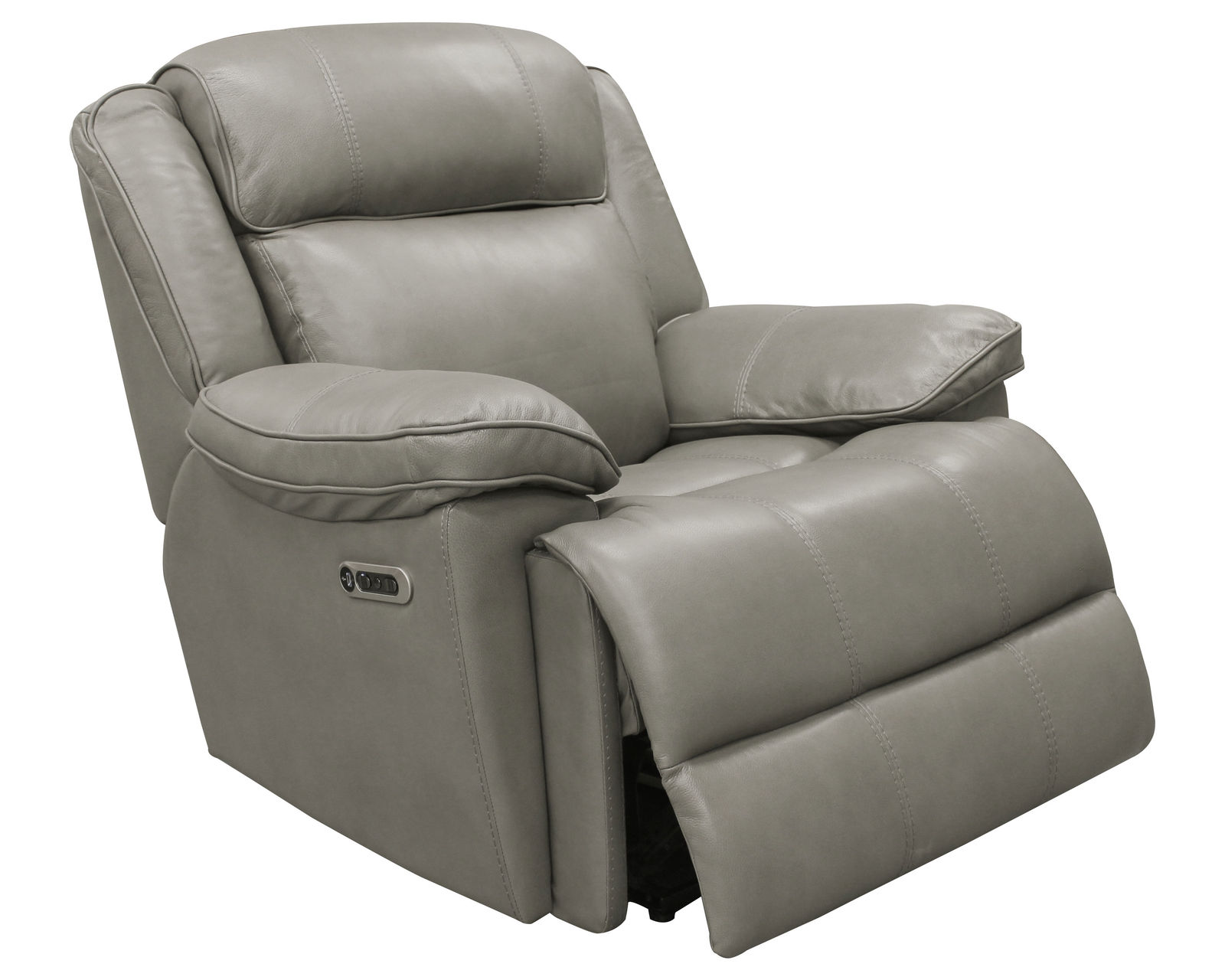 Eclipse Leather Power Headrest Power Recliner Heron (In stock - Fast shipping) - 100% Genuine Top Grain Leather Everywhere Your Body Touches
