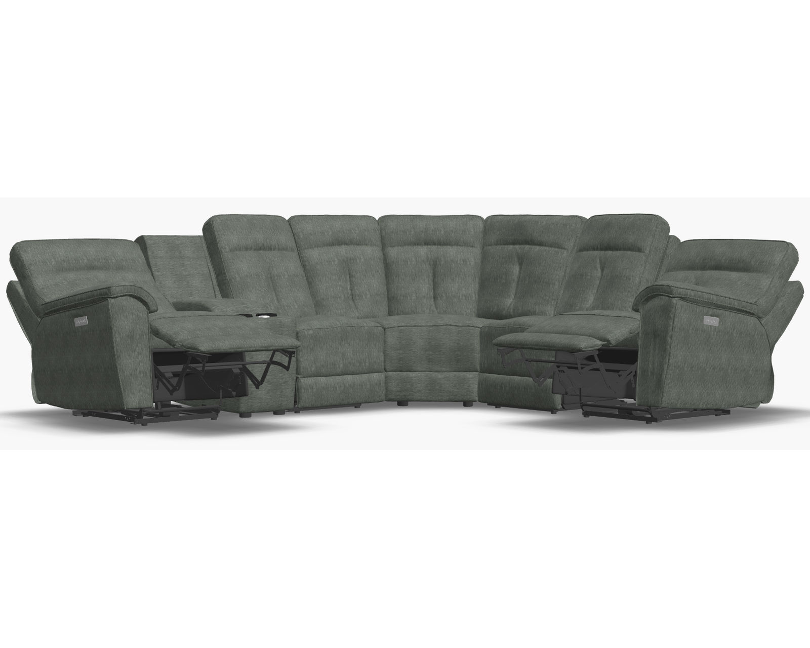 Oakley 41187 Power Headrest Power Reclining Sectional (+50 fabrics)
