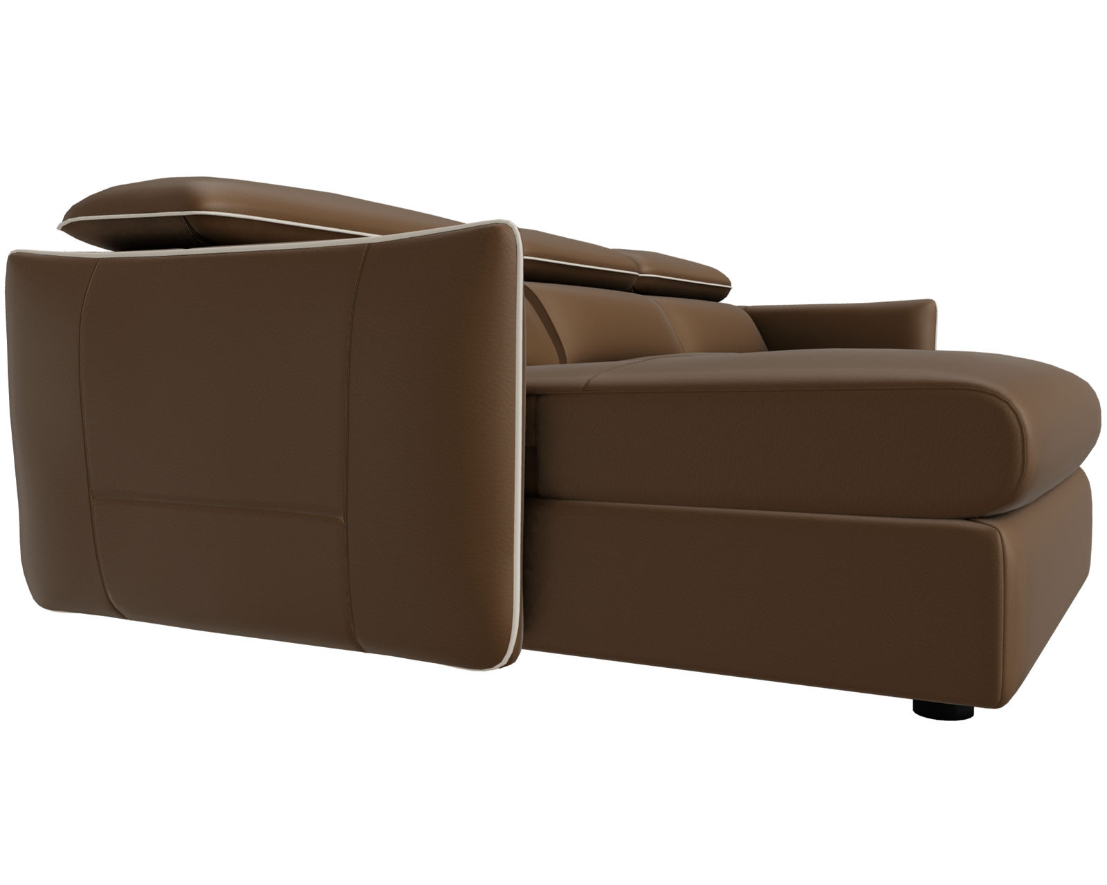 Meraviglia 108" Storage Chaise Sofa (+50 leathers) - Layout B: Meraviglia 108" Storage Chaise Sofa 67" x 108"