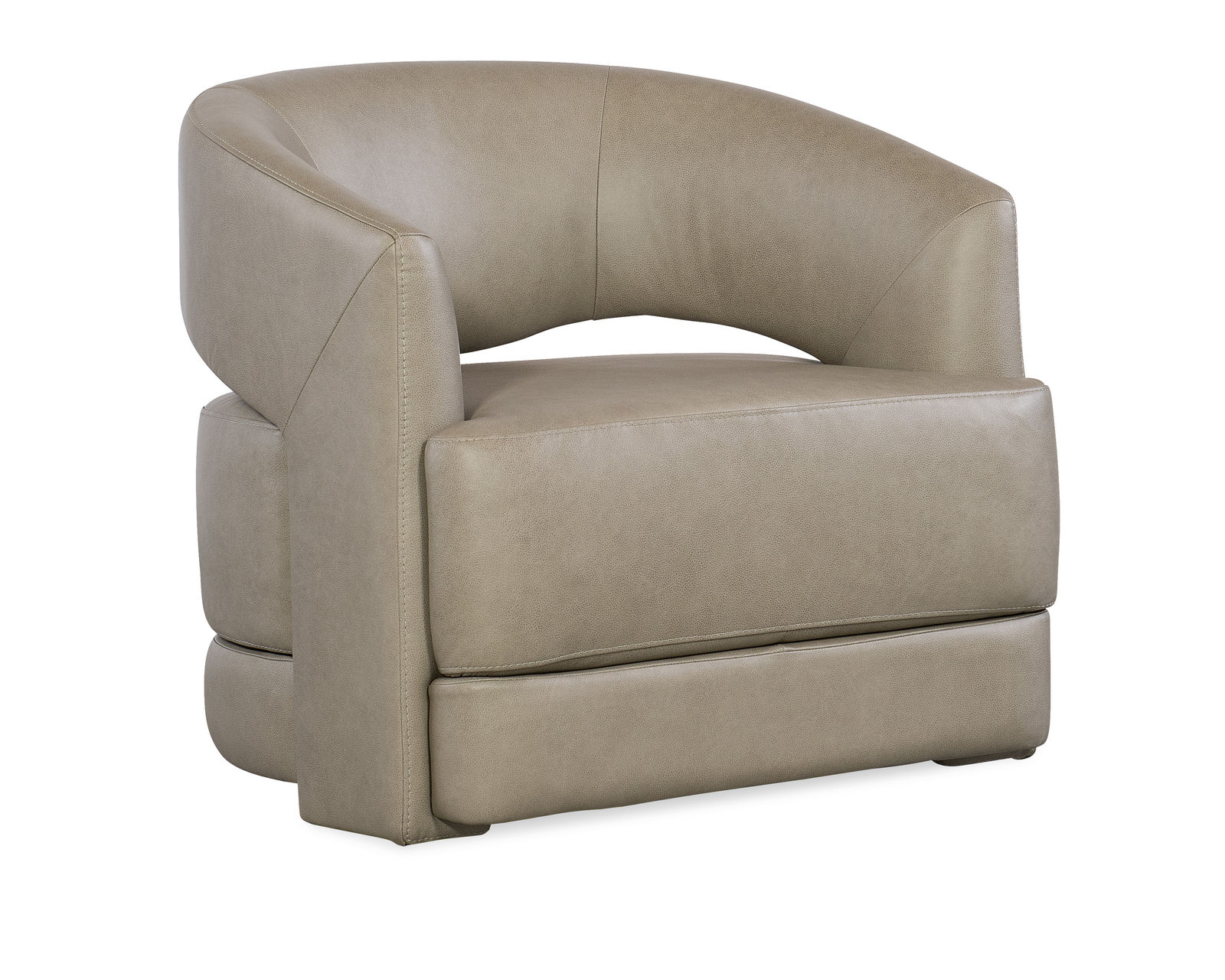 Keys Leather Sofa 97" (In stock) - Keys Swivel Chair
