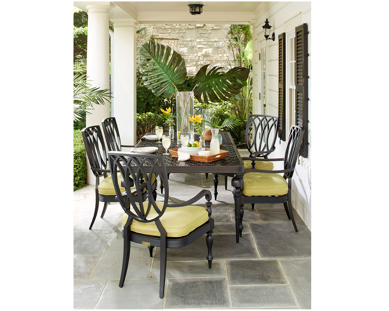 Hemingway Islands 7 Piece Dining Room (Table and 6 Chairs) - Hemingway Plantation 7 Piece Dining Room