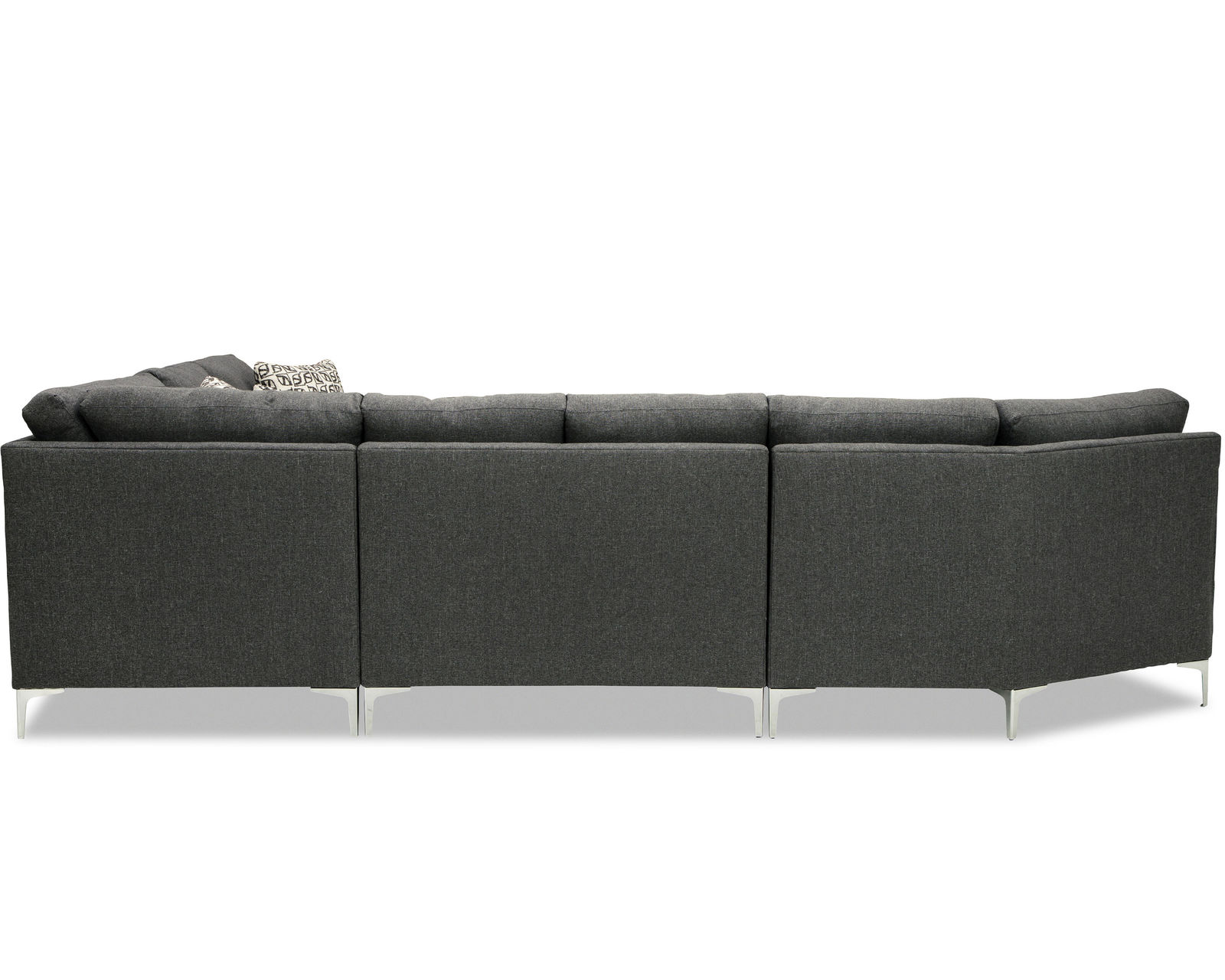 M9-2 Stationary Sectional (100+ Performance fabrics) Make it yours - Shown with track arms, box back cushions and metal legs