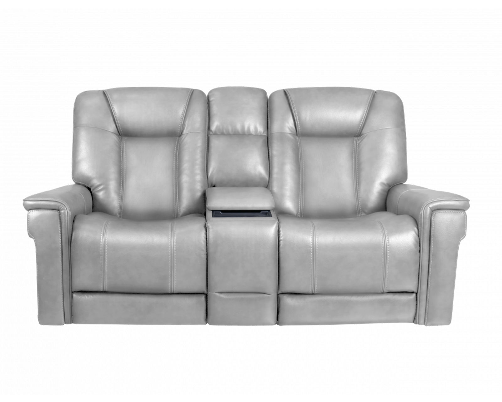  Sanibel 88" Sofa w/Power Recline, Power Head Rests & Power Lumbar (Lay Flat) Dove Leather (In stock) - Genuine leather everywhere your body touches
