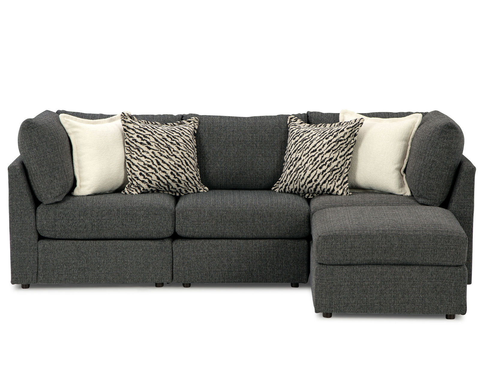 Jelsea Modular Sectional (+100 fabrics) - Layout A: Three Piece Sectional 99.5" Wide (Ottoman Additional)