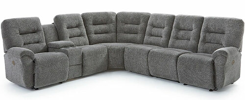 Layout E:  Seven Piece Reclining Sectional 112" x 121"