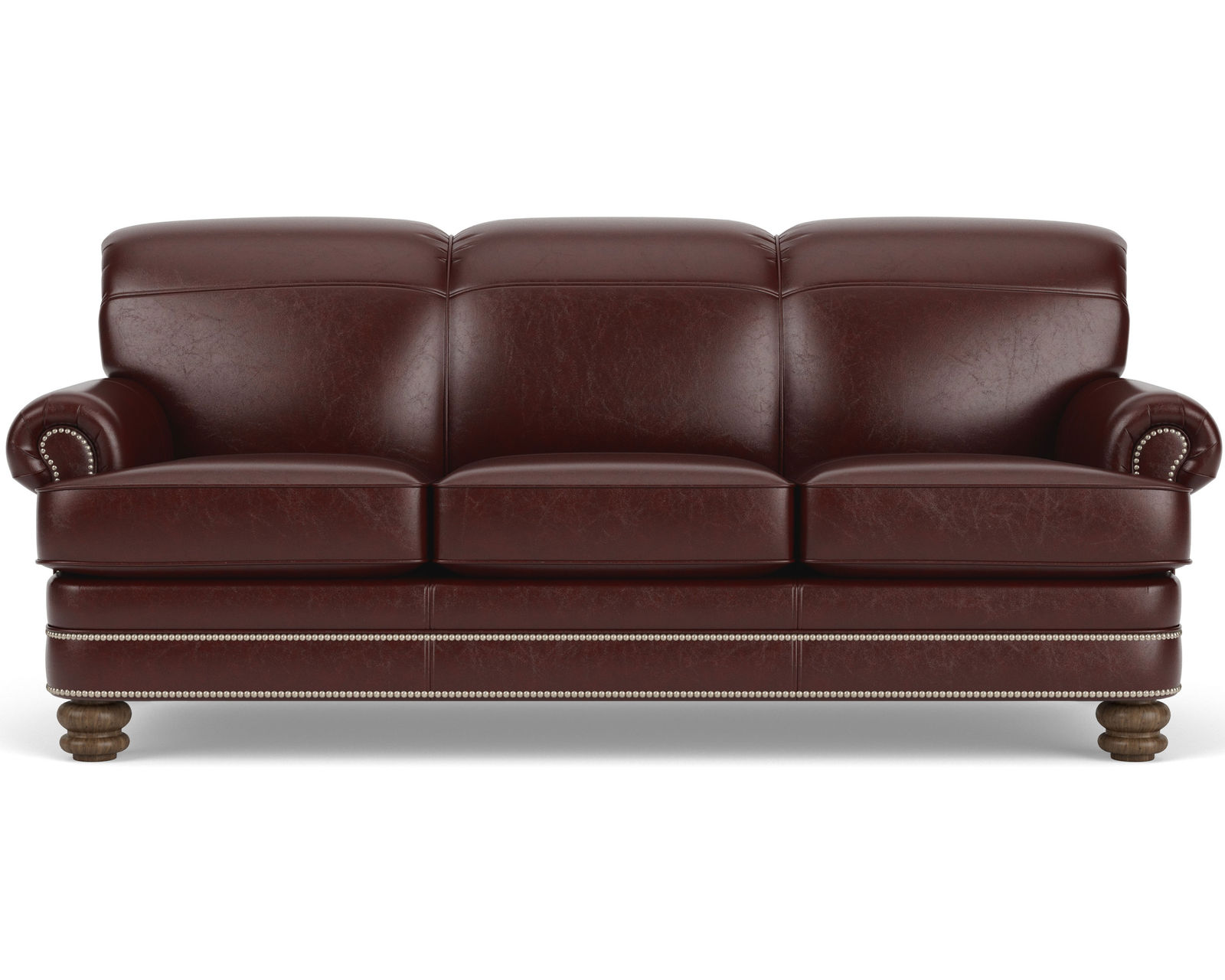 Bay Bridge 3791 Nailhead Loveseat (+50 leathers) - Bay Bridge Leather Nailhead Sofa
