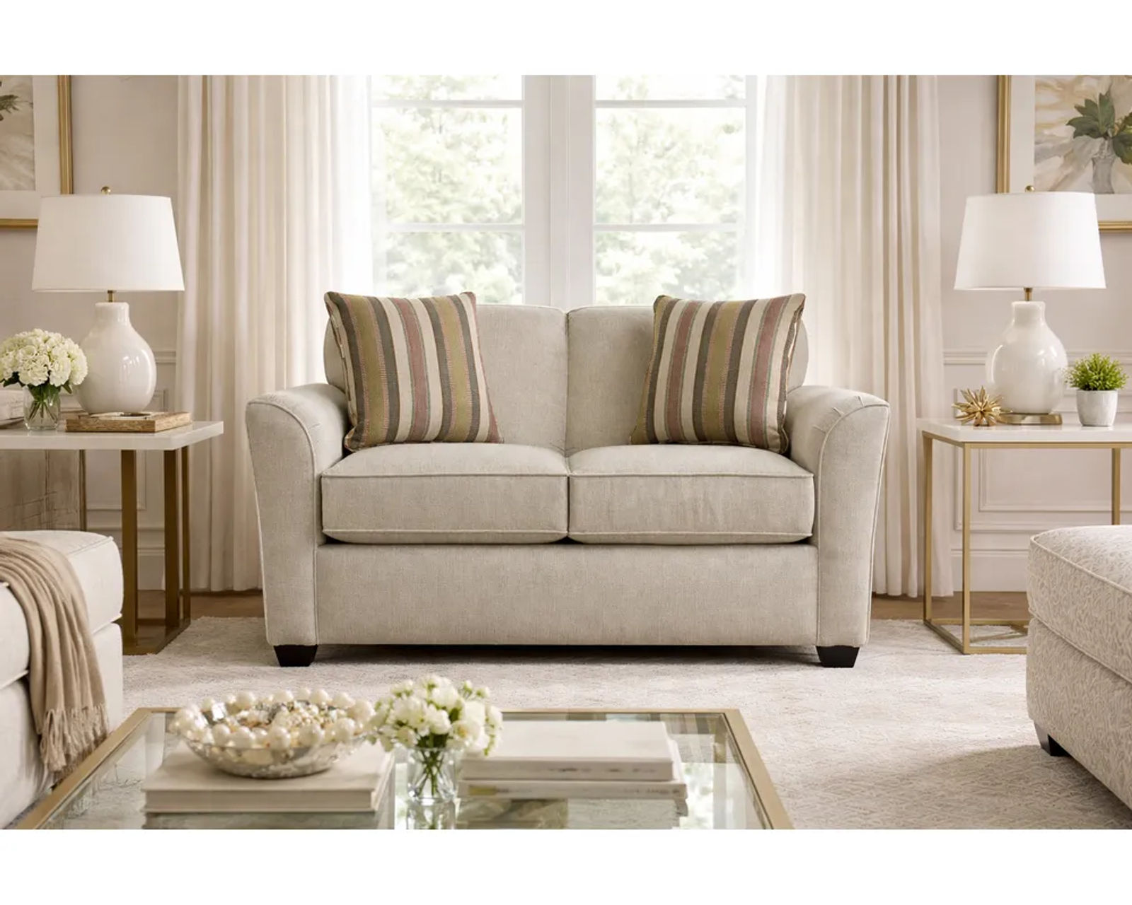 Smyrna Stationary Chair (+101 Standard and Performance Fabrics) - Smyrna 306 Loveseat