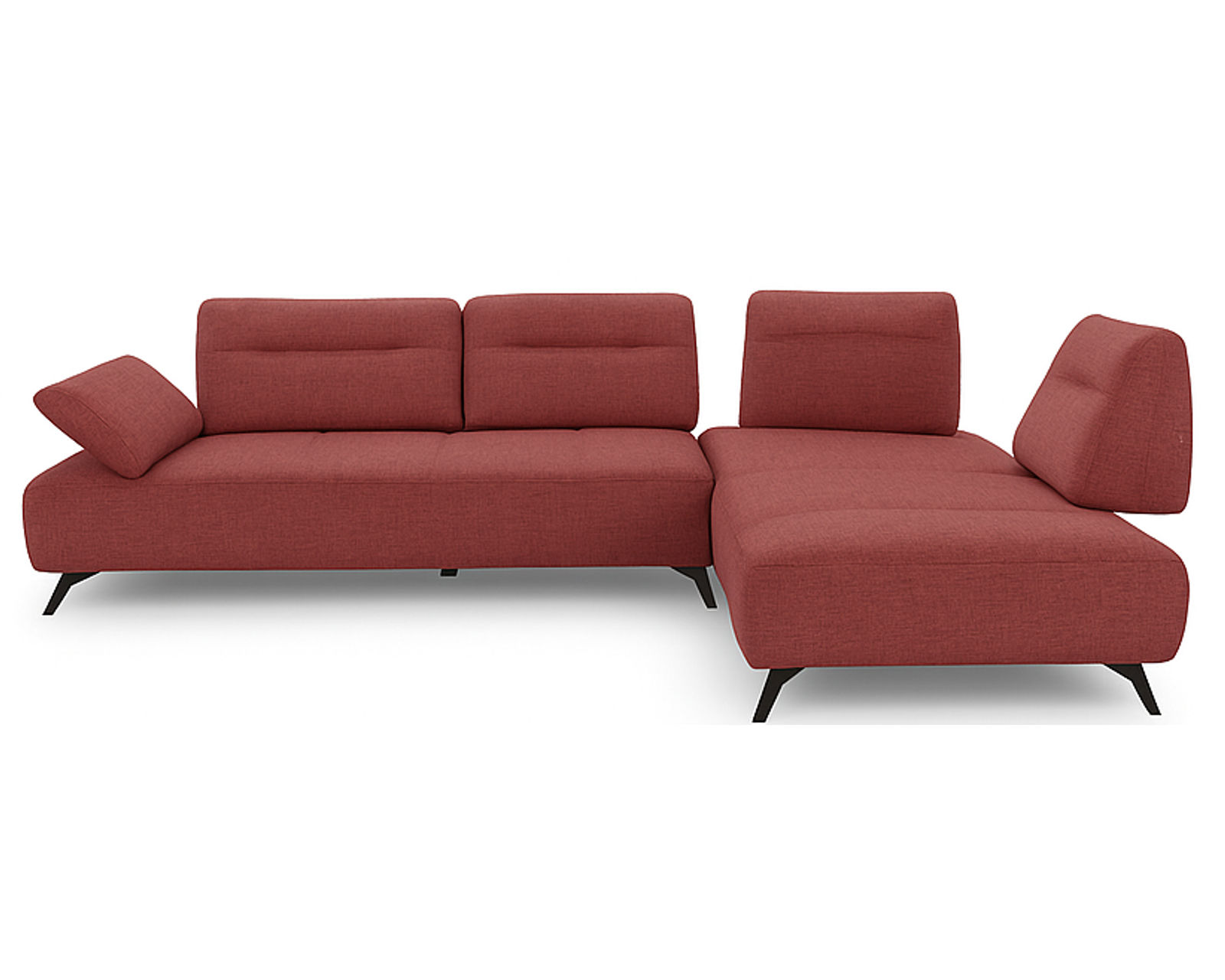 Valencia C312 Stationary Sectional (+45 fabrics) - Layout D: Three Piece Sectional 124" x 97"