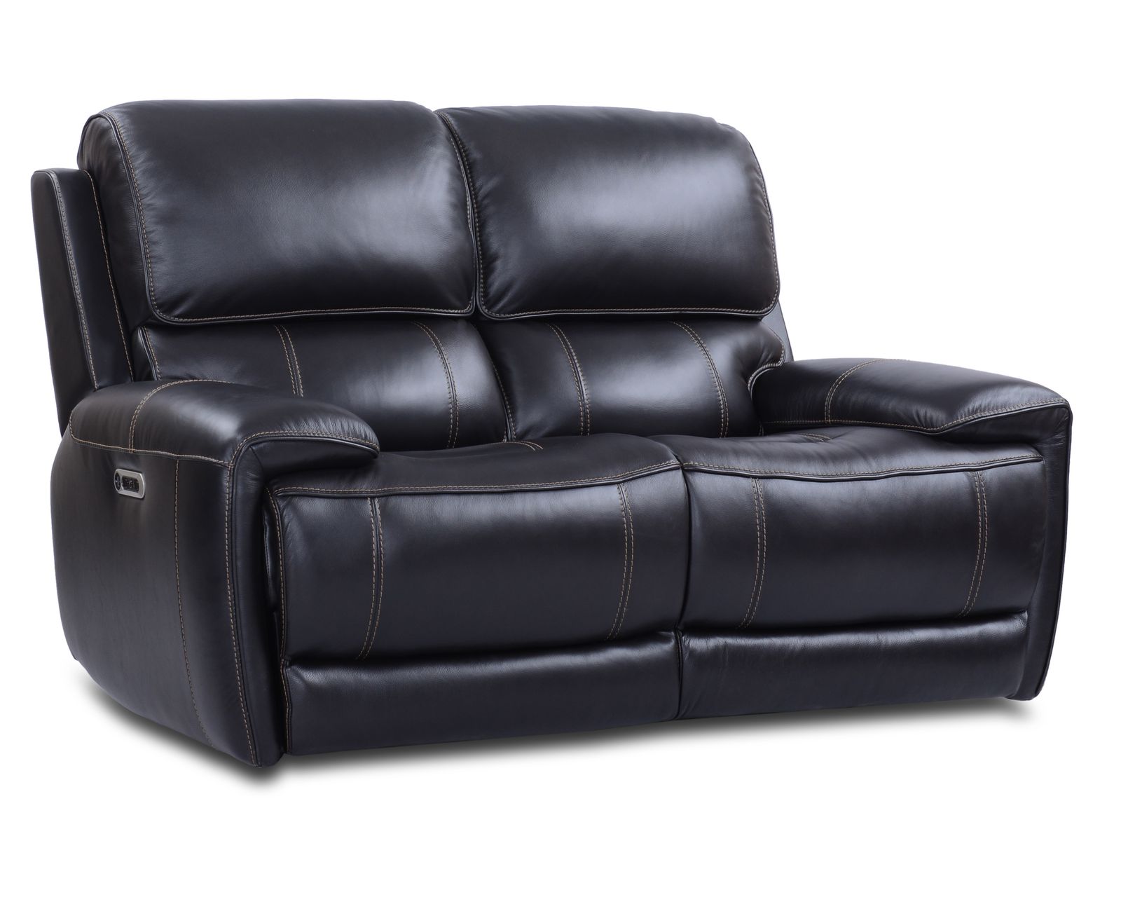 Empire Leather Power Headrest Power Recliner Blackberry (In stock - Fast shipping) - Empire Power Headrest Power Reclining Loveseast