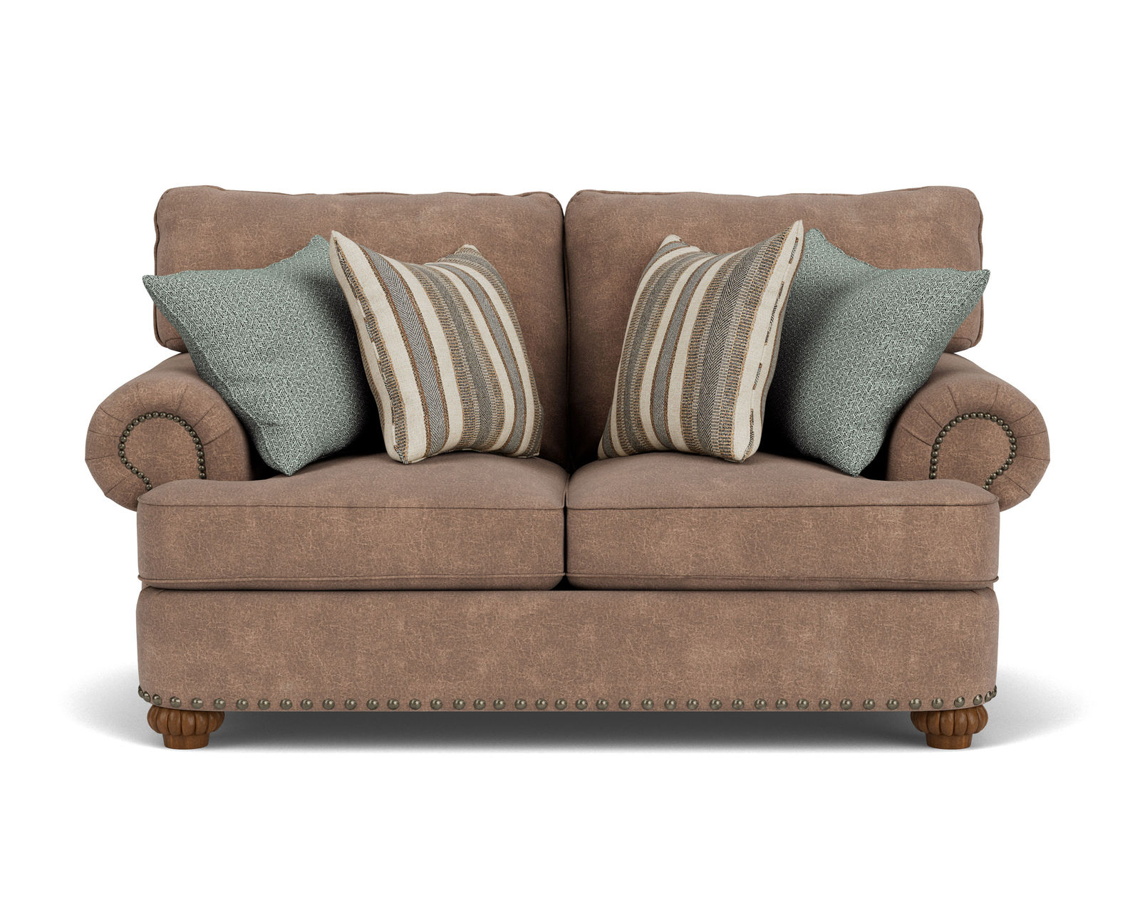 Patterson 7322 Nailhead Sofa (+100 fabrics) 96" - Patterson Nailhead Loveseat