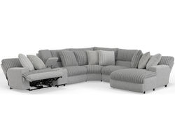 Abraxas Two Tone Modular Reclining Sectional (includes pillows)