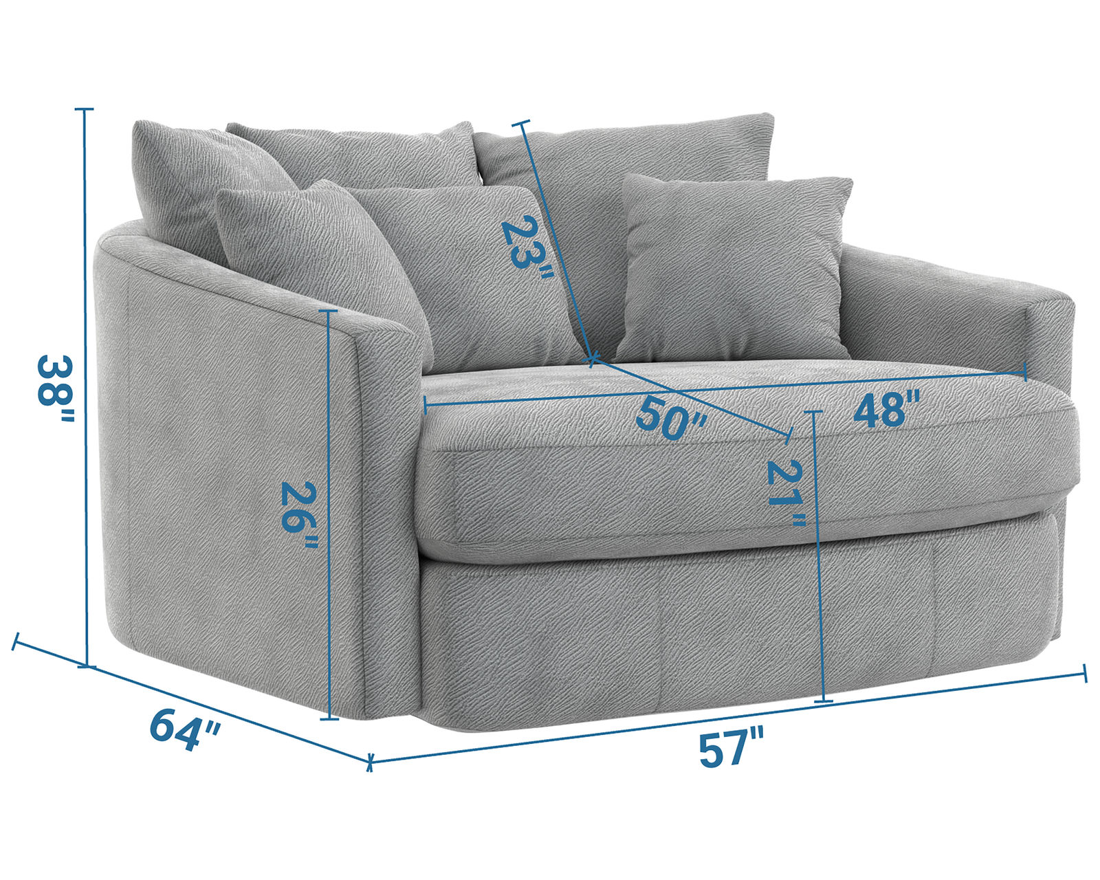 Matty 710 Cuddler Chaise (3 colors) - Built Better. Priced Right. Loved for Years.