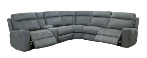Layout B: Six Piece Reclining Sectional 132.5" x 110.5"