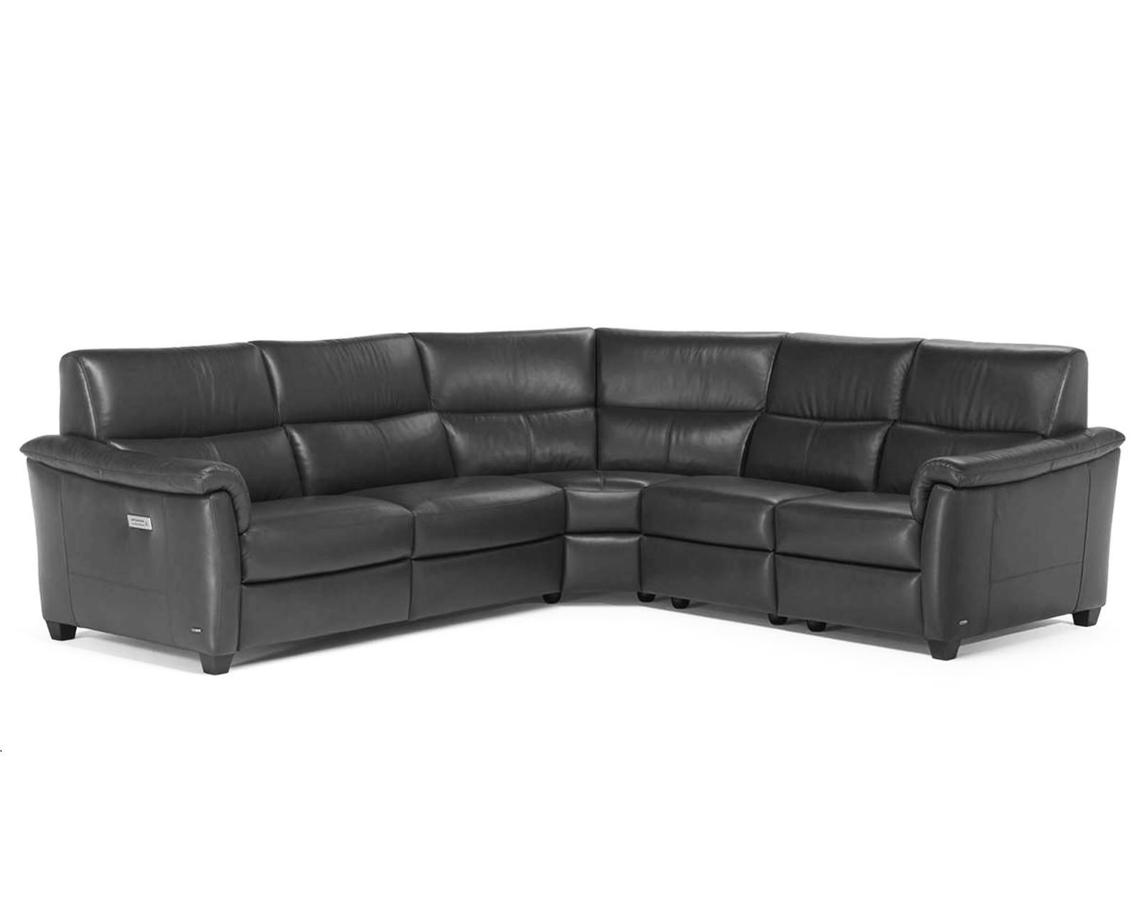 Astuzia C068 Triple Power Reclining Sectional (+40 fabrics) - Layout A: Five Piece Reclining Sectional - 111" x 111"