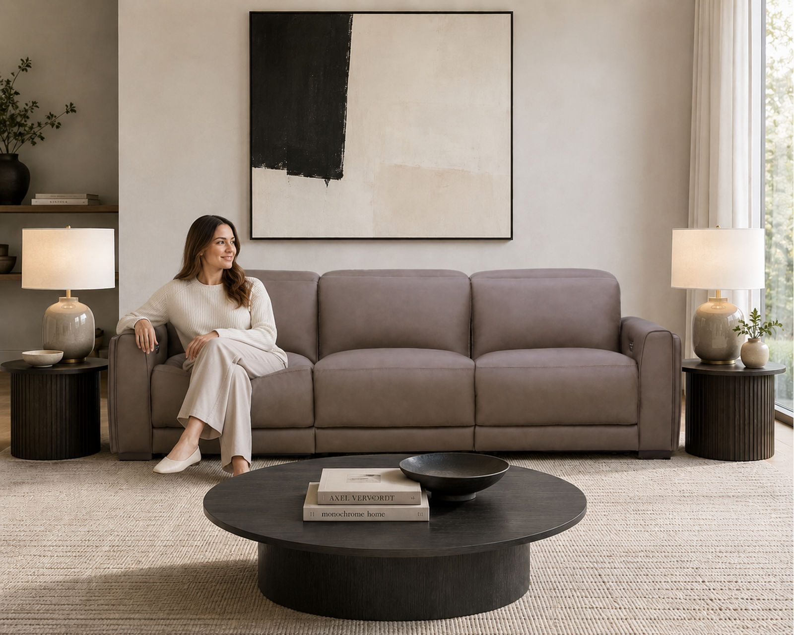 Sola 1646 Power Reclining Sofa (wide seats) 86" or 120" - in stock - Comfort That Lasts. Quality You Can Feel.