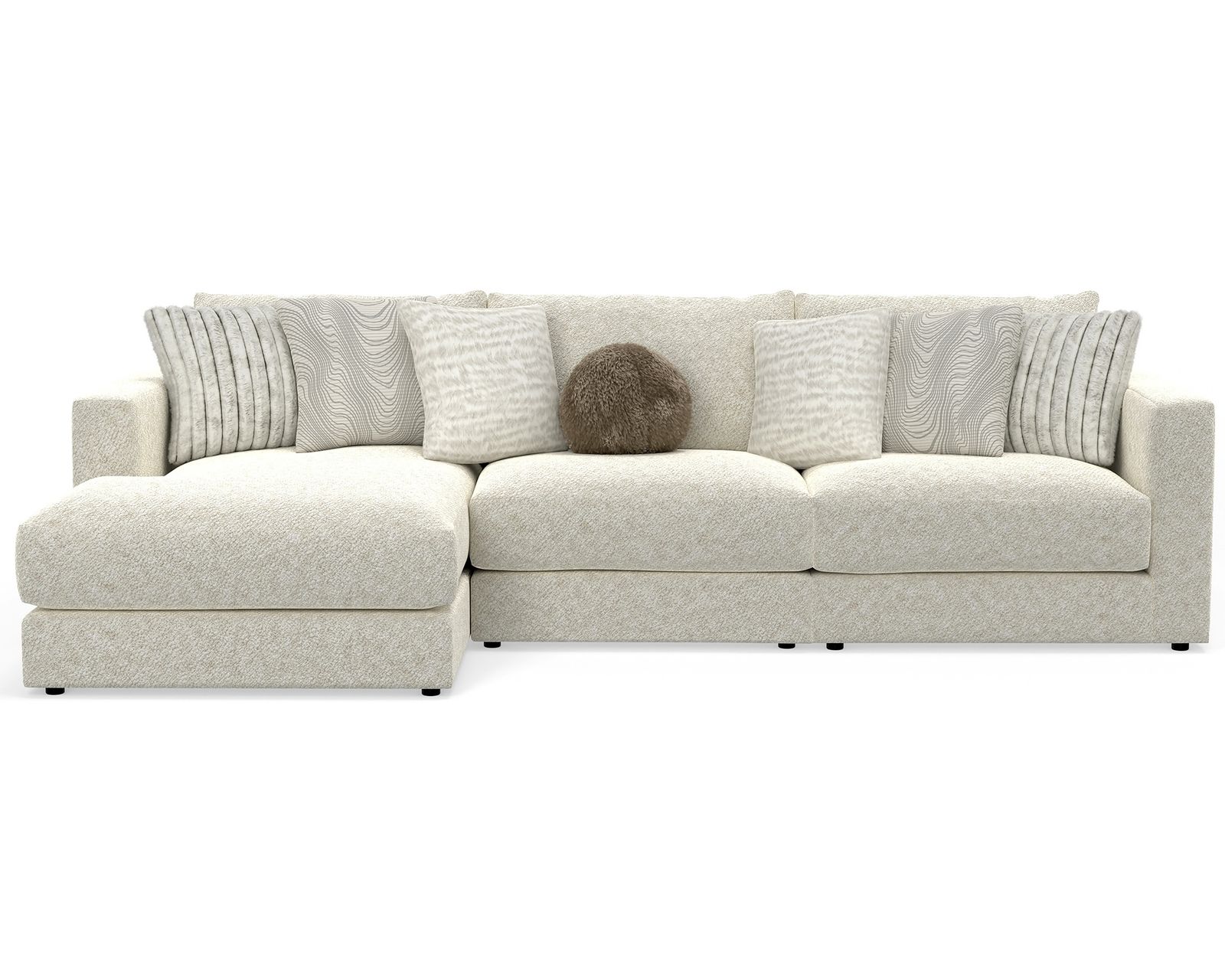 Ritzy 2235 Modular Sectional (includes all pillows) - Layout A: Three Piece Sectional 132" x 72"