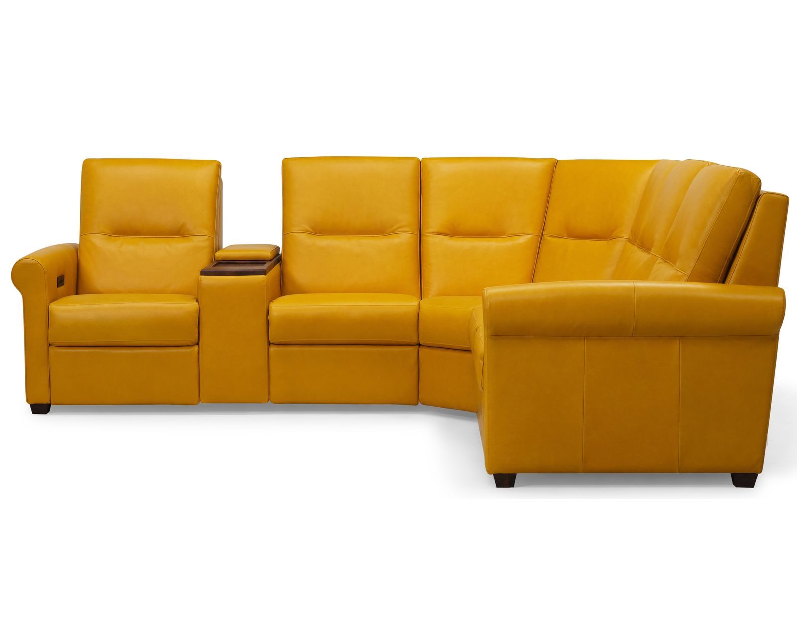 Essex 40112 Triple Power Reclining Sectional (+100 leathers) - Layout B: Three Piece Reclining Sectional (2 recliner) 110" x 98"
