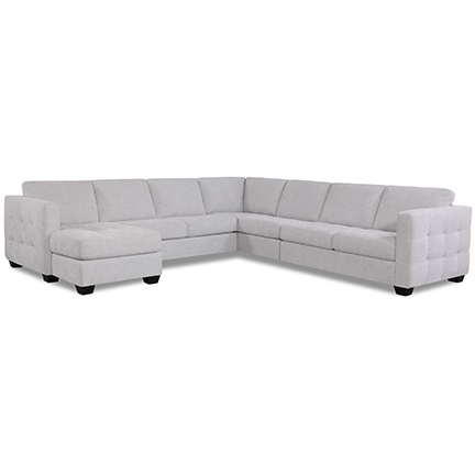 Layout N:  Five Piece Sectional 91" x 122" x 128" 