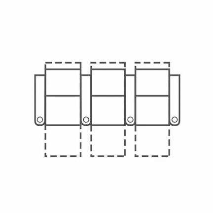 Layout C: Five Piece Sectional (3 Recliners) 110" Wide