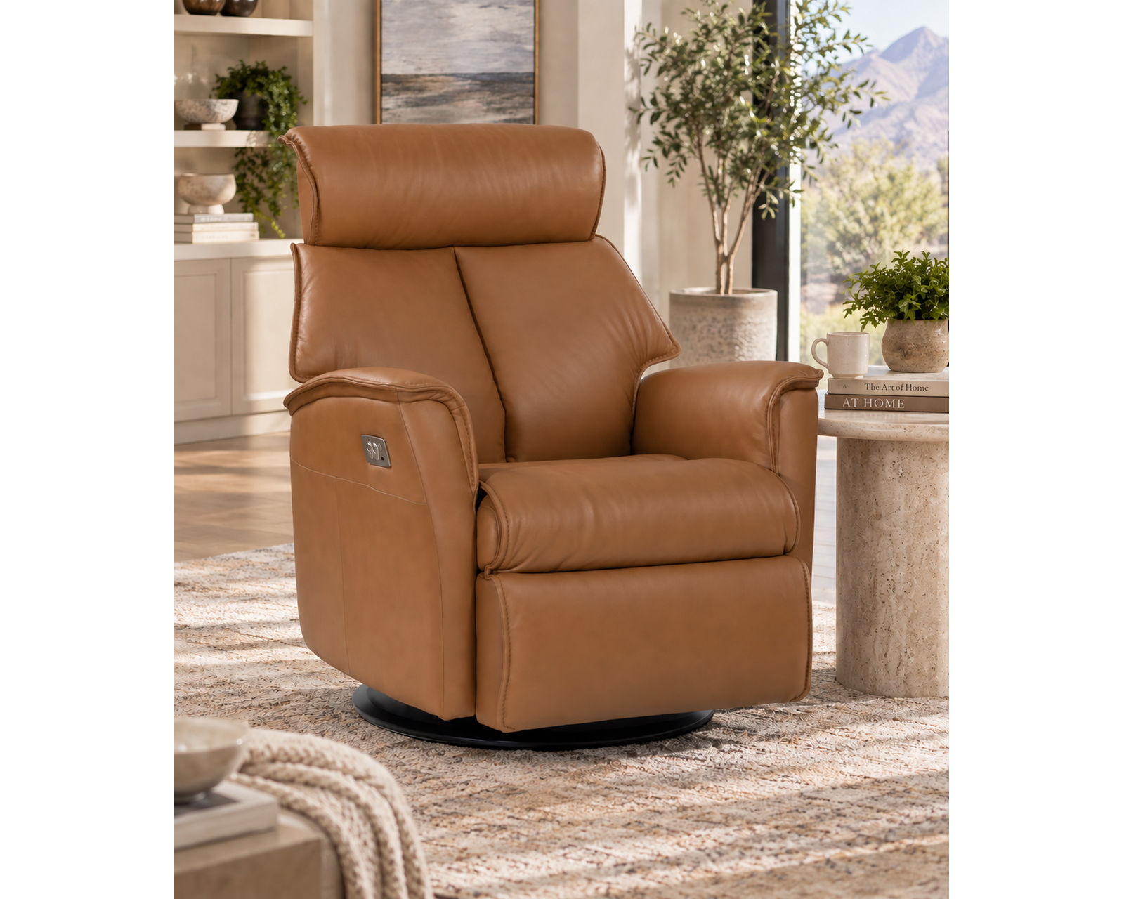 Boss Swivel Glider Relaxer Recliner Cinder (Big Comfort. Bold Scandinavian Design. In stock) - Available in Standard or Large Size