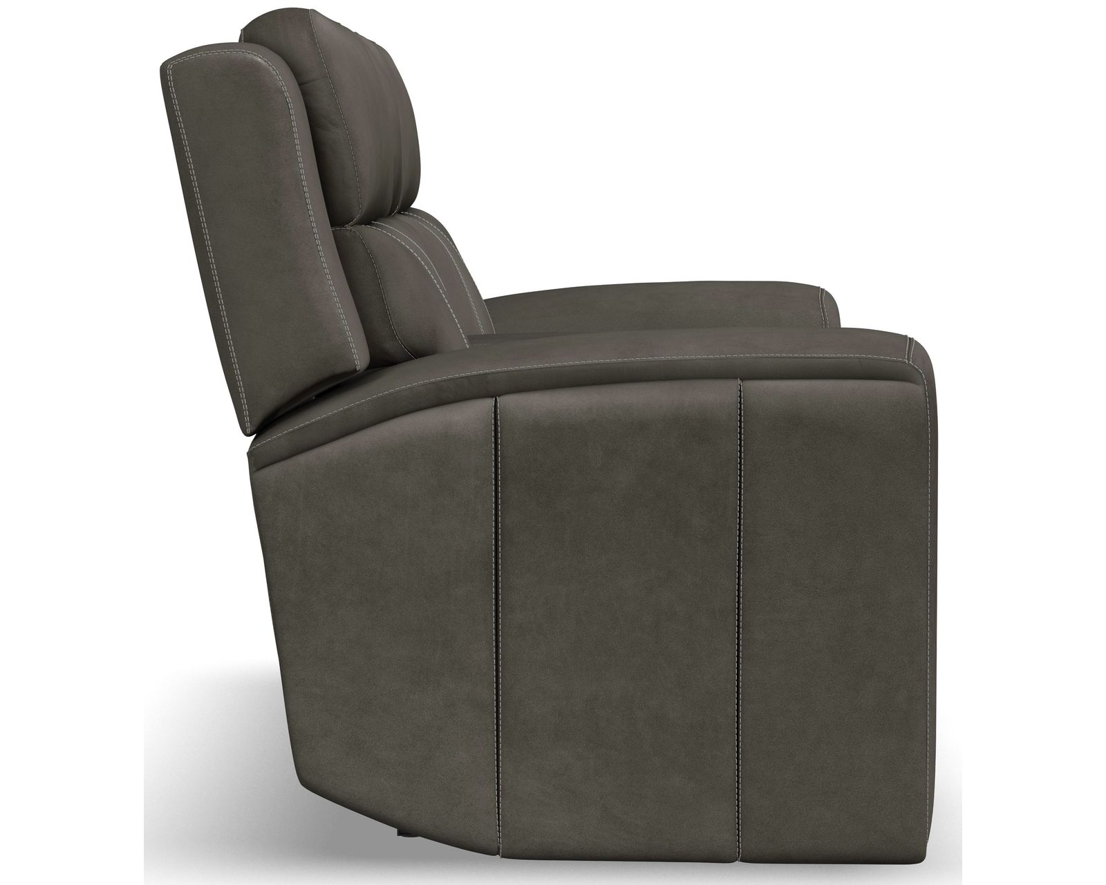 Wyatt 1596 Triple Power Reclining Console Loveseat 705-02 (74") 2 colors - In stock - Hidden pop-out cupholders on the sides