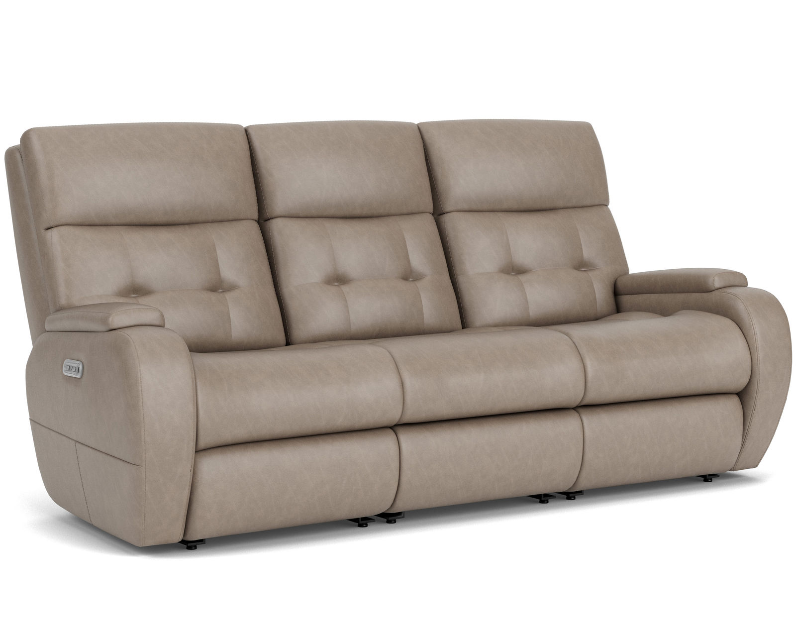 Strait Zero Gravity Leather Power Reclining Sofa with Power Headrests (Colors Available) - 100% Top Grain leather everywhere your body touches