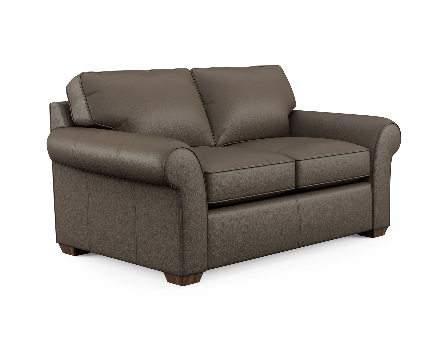 Vail Leather Stationary Sofa (Leather colors)