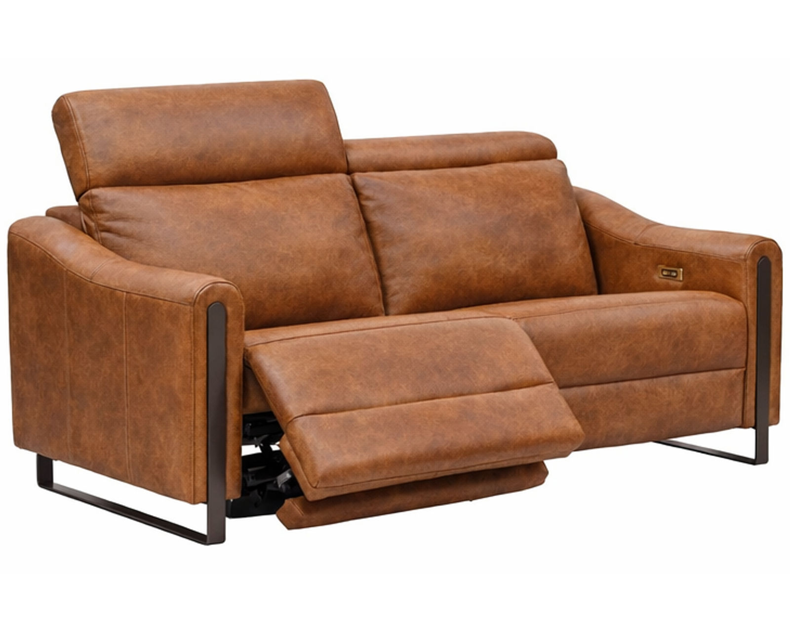 John Dual Power Reclining Sofa — Available in Standard & Wide Cushions, 140+ Leather Options, and 78", 82", or 110" Widths - John 78" Power Headrest Power Reclining Sofa (Wide Seat, 2 Cushions)