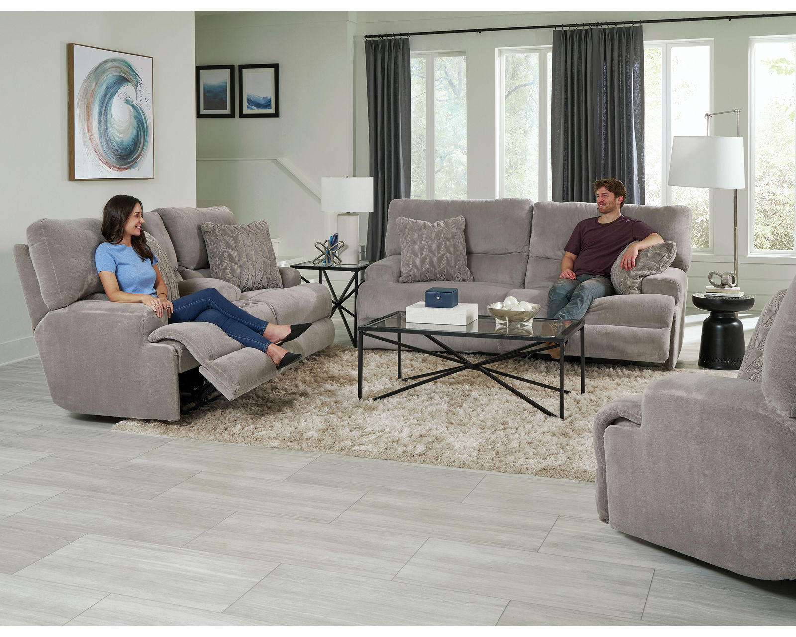 Renaldo 93" Lay Flat Zero Gravity Power Reclining Sofa (includes pillow) - The Comfort You Deserve. The Quality You Expect.