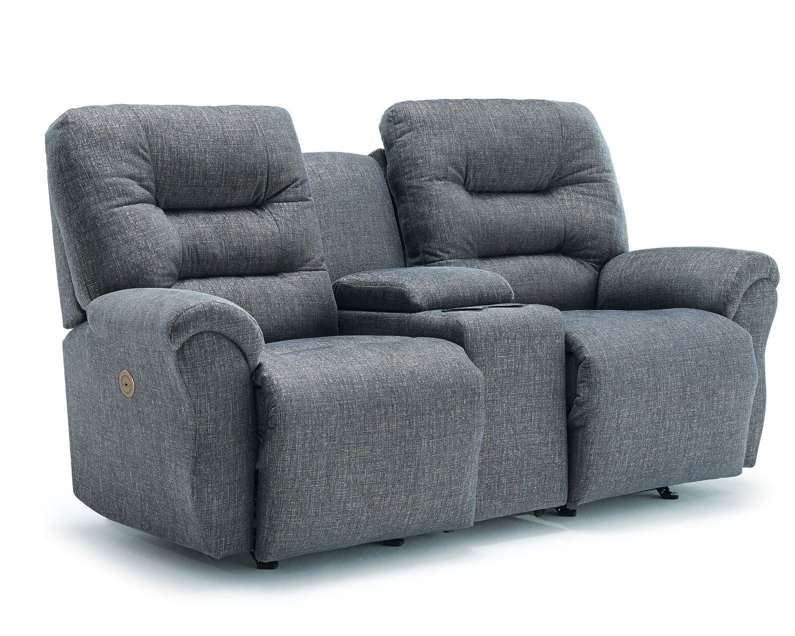 Unity Double Reclining Console Loveseat (+100 fabrics)