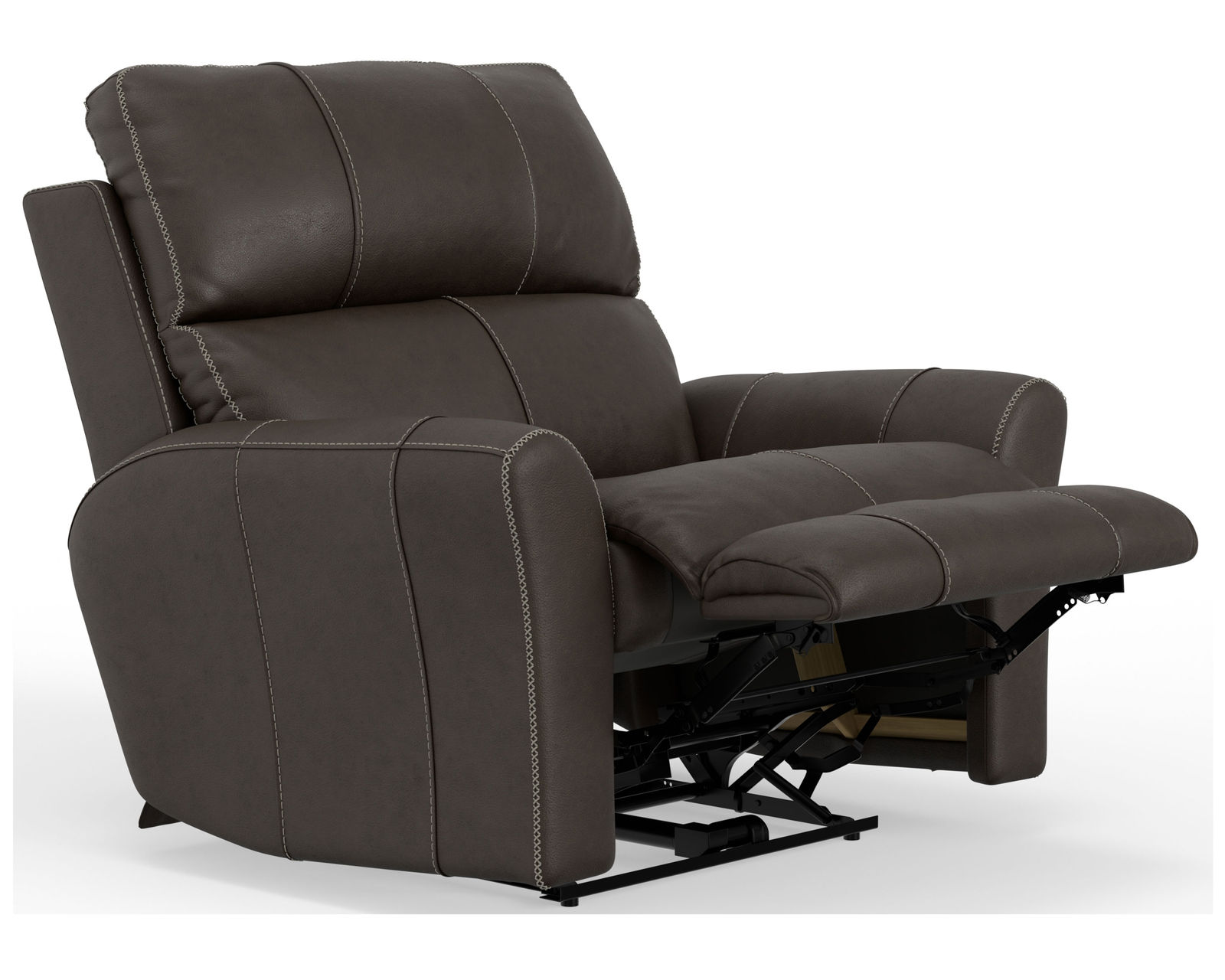 Fredda 82" Power Headrest Power Reclining Leather Sofa Lay-Flat Relaxation, Zero Gravity Comfort & Premium Italian Leather - 2 colors - Shown in Italian Leather Color Coffee