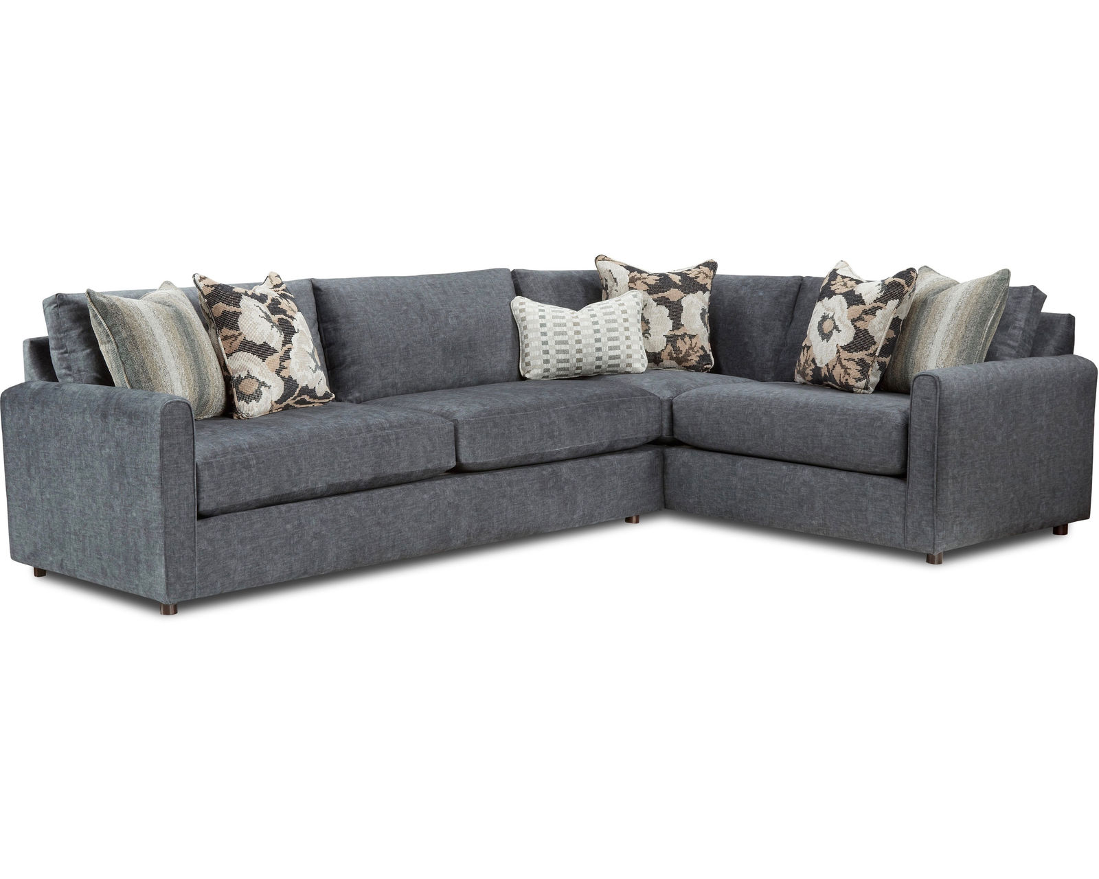 Argo Ash Two Piece Sectional (Includes Pillows) 124" x 83.5"  - 	Argo Ash 2 Piece Sectional 7001-31L, 33R