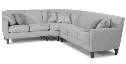 Layout P: Three Piece Sectional 95" x 128"
