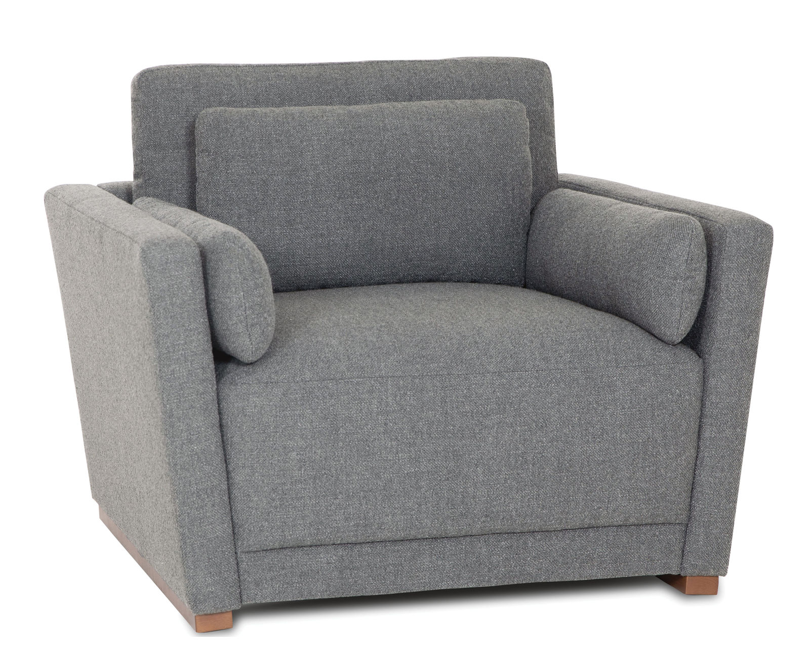 Shea 77646 Stationary 73" - 90" Sofa (Color choices) - Shea Chair 1/2 in Fabric - Panko Carbon