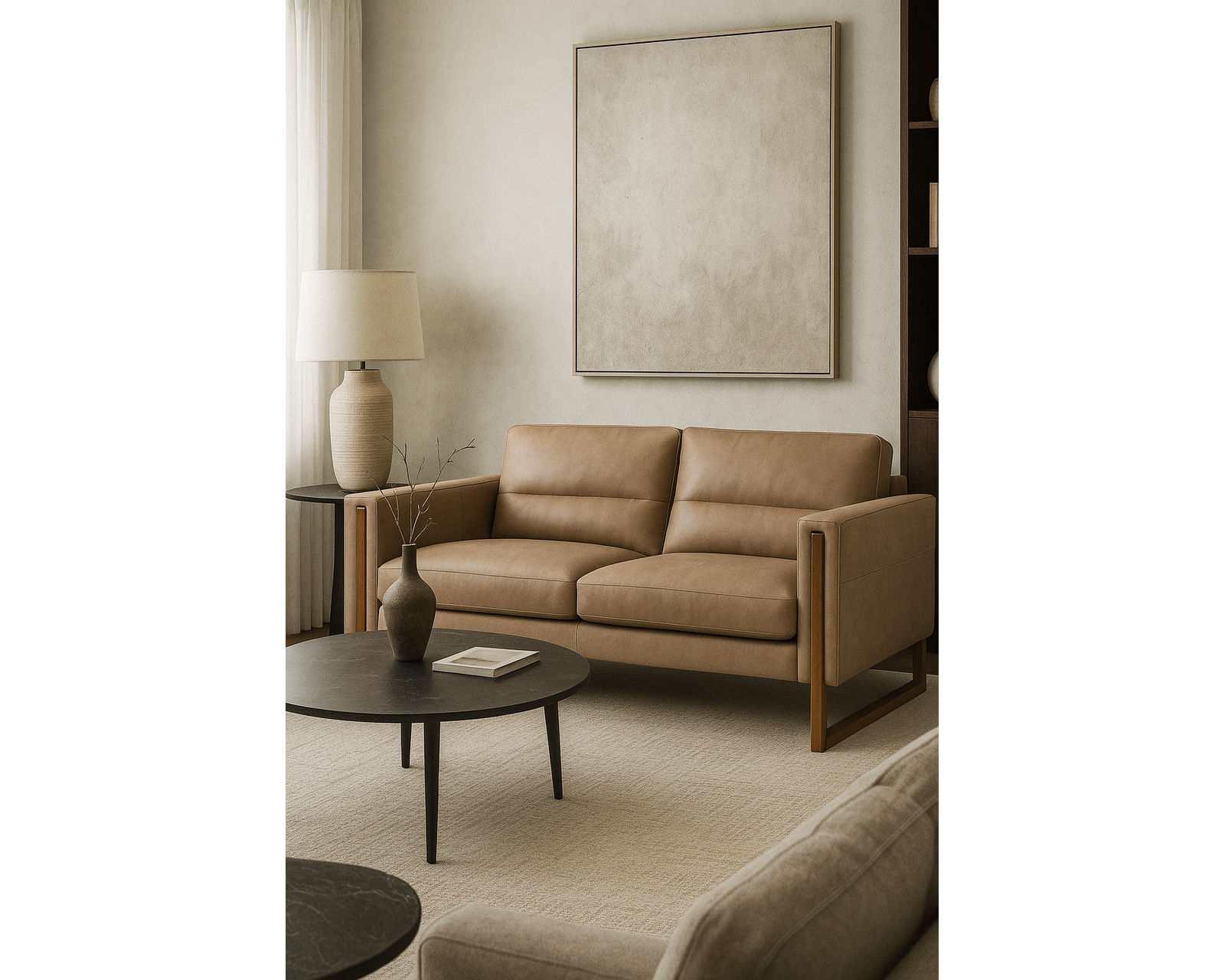 Brookes 77696 Sofa (74" or 84") +100 leathers - Brookes 84" 2 Seat Sofa