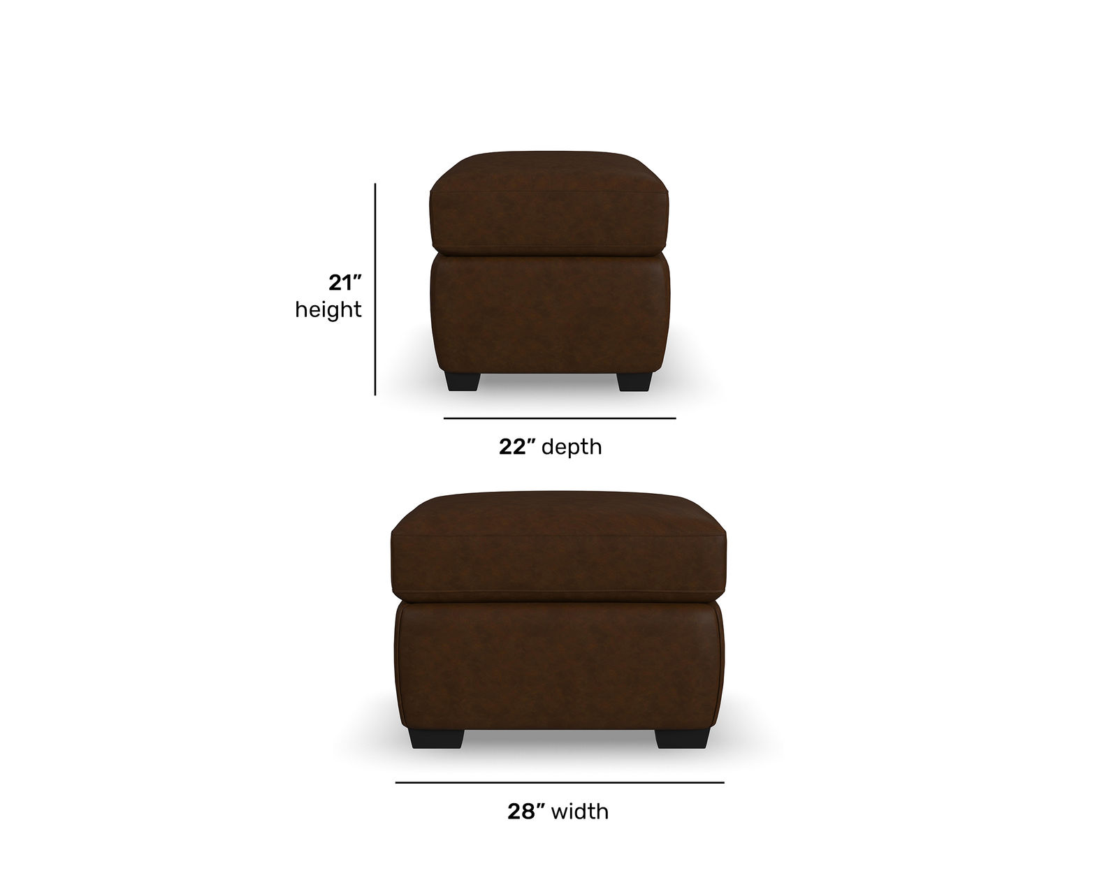 Hudson 98" Leather Sofa (2 leather colors) - Flexsteel — The Smart Choice for Comfort and Durability.