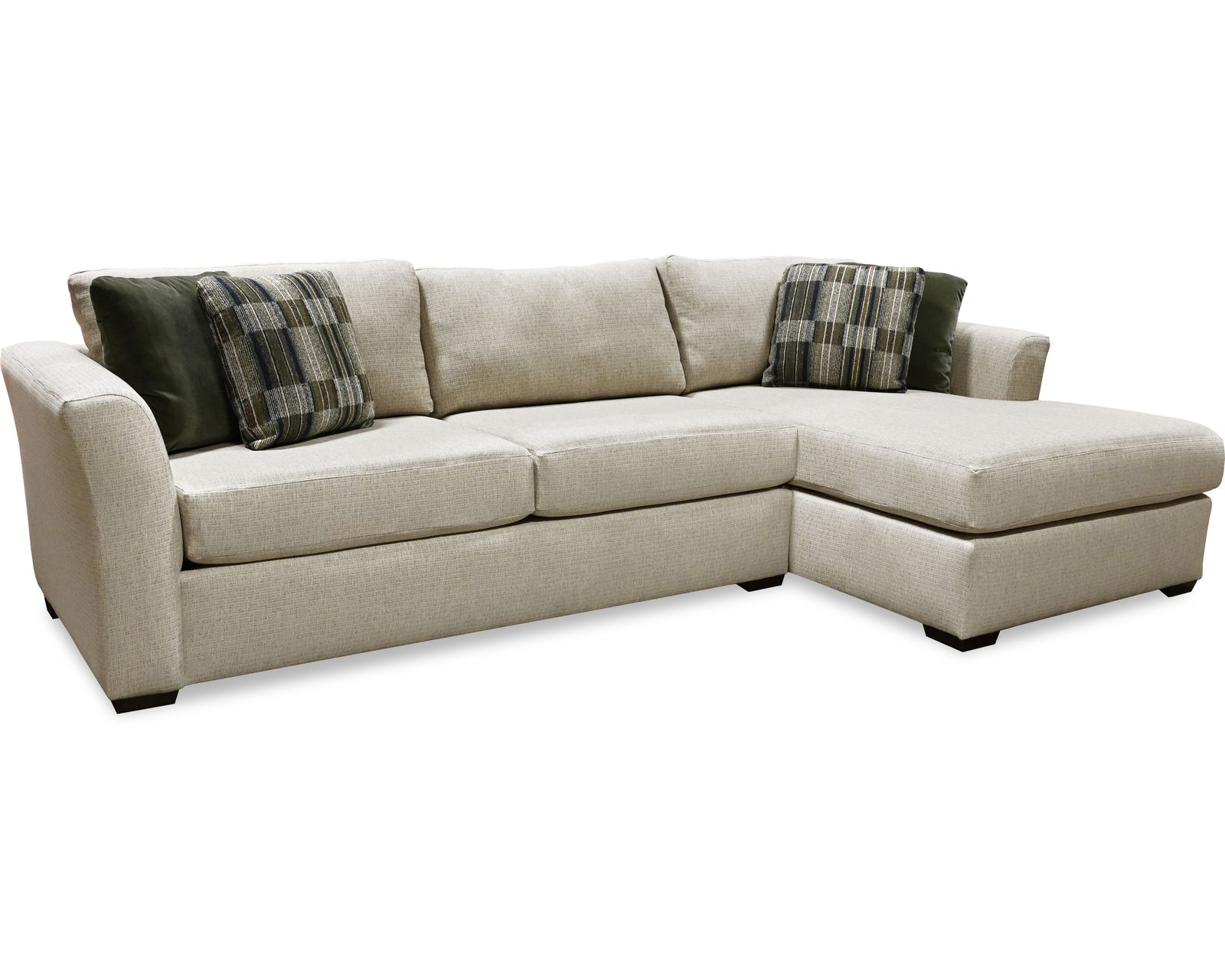 Hunter Stationary Sectional  (+101 Standard and Performance Fabrics) - Layout B: Two Piece Sectional 130" x 67"