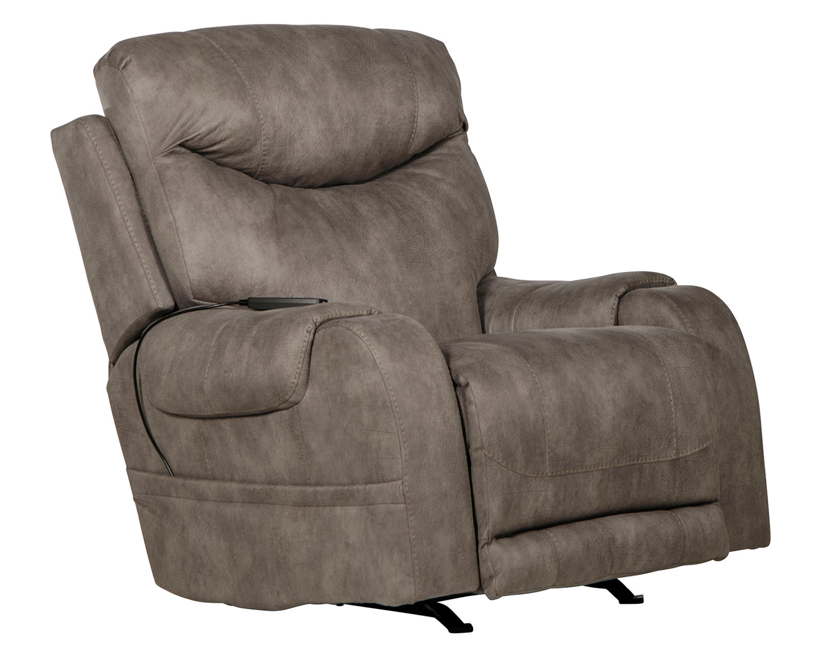 Recharger Power Headrest Power Recliner Deep-Tissue Massage, Therapeutic Heat & Personalized Power Comfort in One Recliner (two colors)