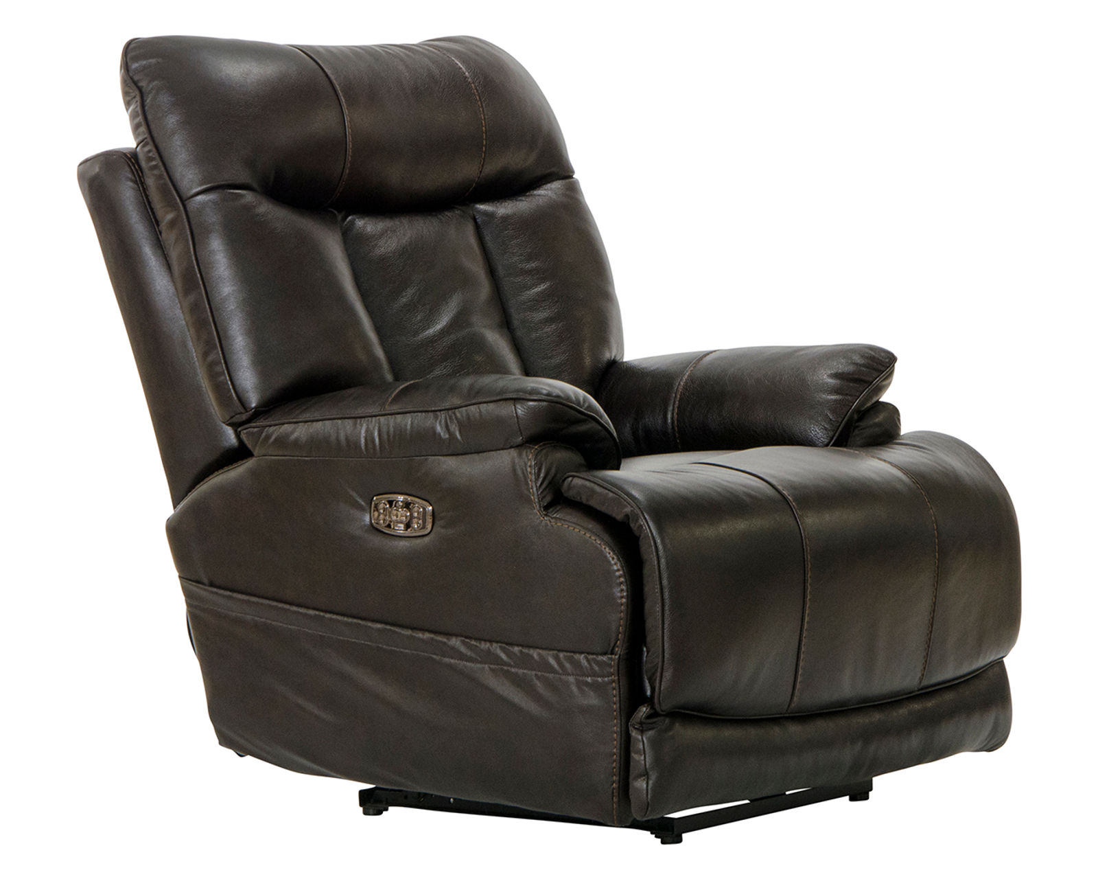 Naples Power Headrest Power Lay Flat Recliner w/Extended Ottoman - Italian Leather Luxury, Lay-Flat Relaxation & Extended Head-to-Toe Support (2 colors) - Naples Leather Power Headrest Power Lay Flat Recliner w/Extended Ottoman