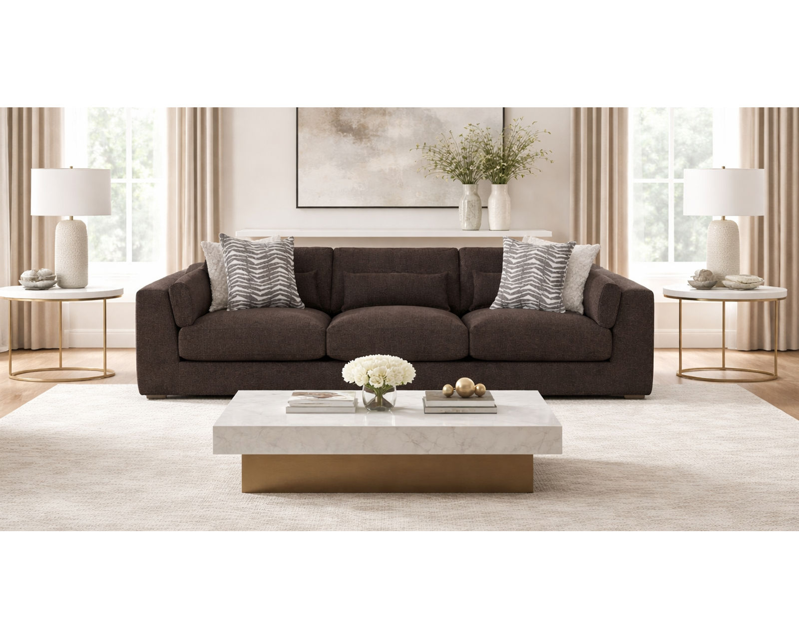 Laney Extra Wide 150" Sofa (BIG SOFA. BIG COMFORT. BEAUTIFULLY DESIGNED) - Layout B: Laney 117" Wide Sofa 