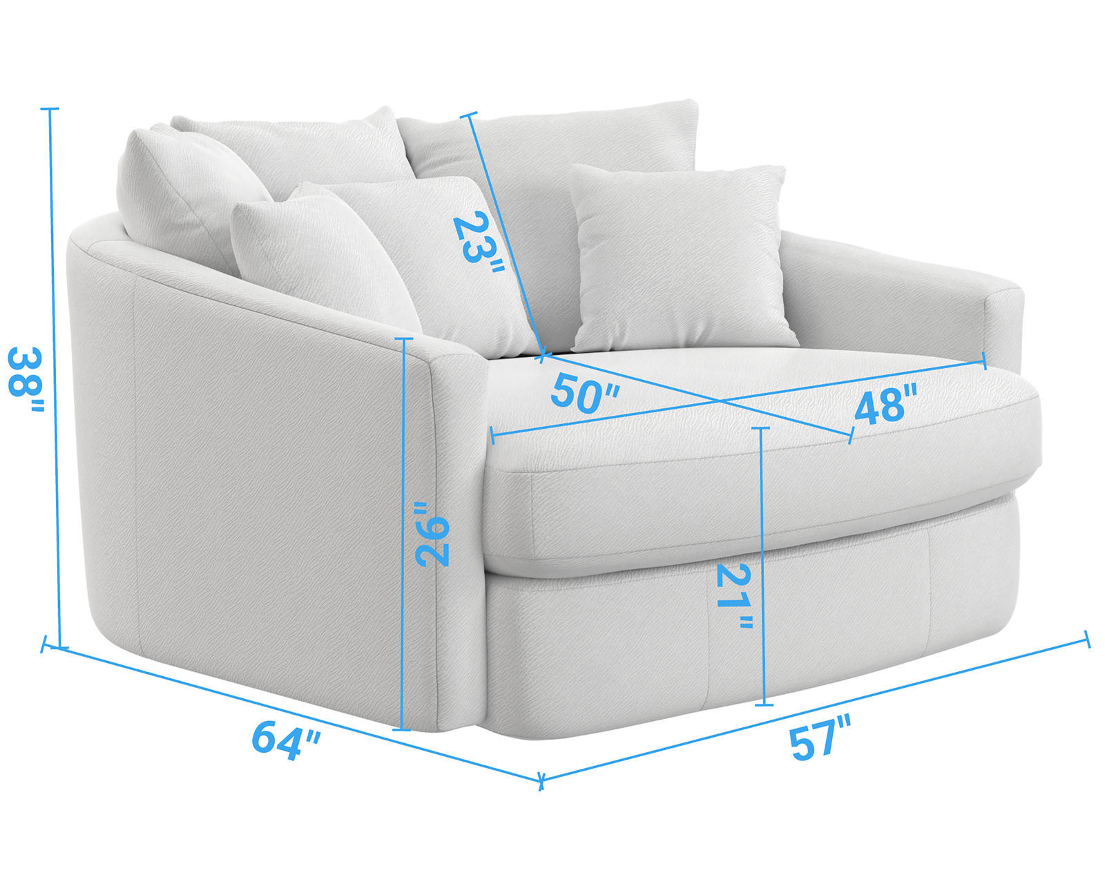 Matty 710 Cuddler Chaise (3 colors) - Comfort That Stands the Test of Time.
