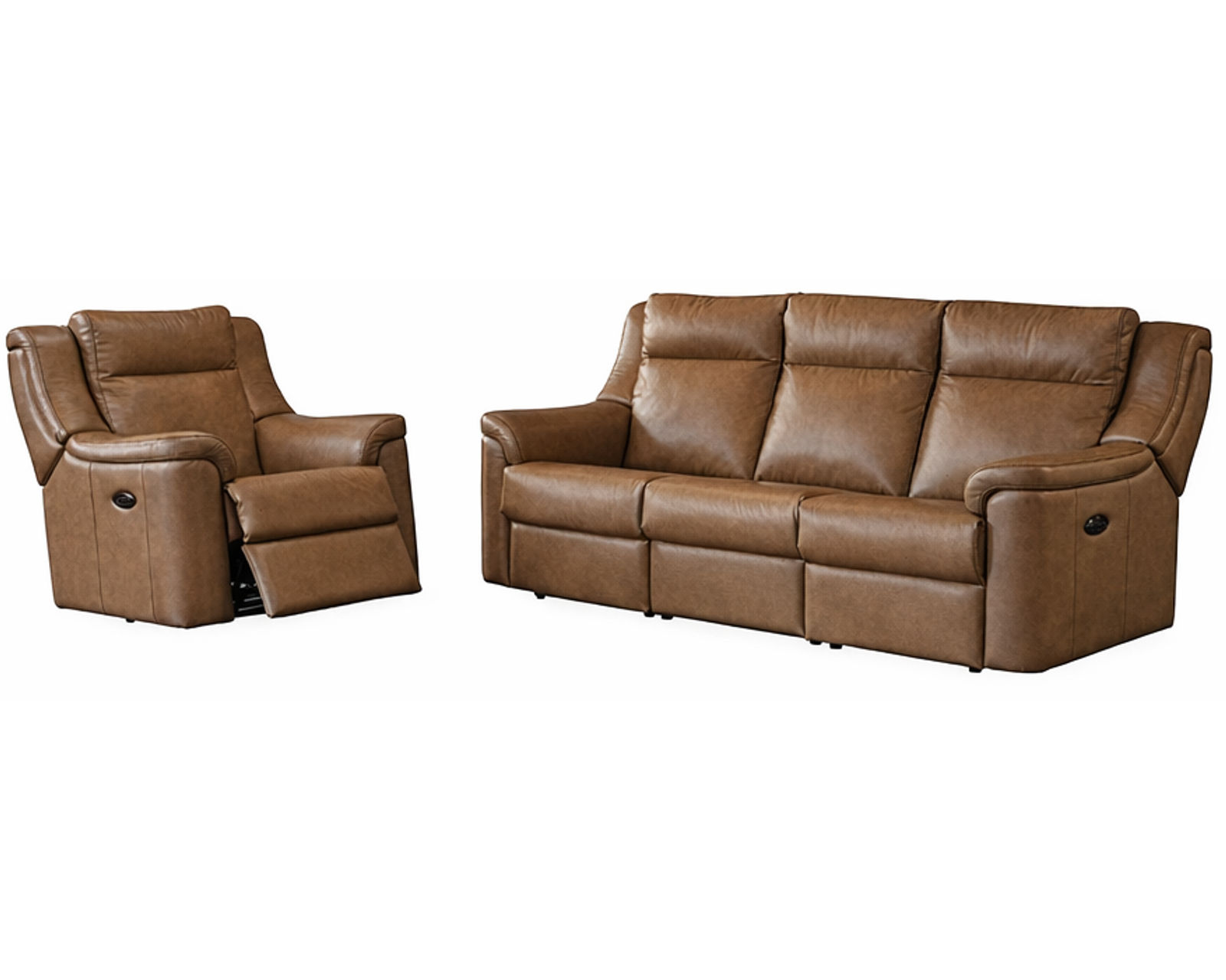 Sydney Dual Power Reclining Sofa — Available in Standard & Wide Cushions, 140+ Leather Options, and 82", 85", or 114" Widths - Designed for Comfort. Built for Life. Priced for You.