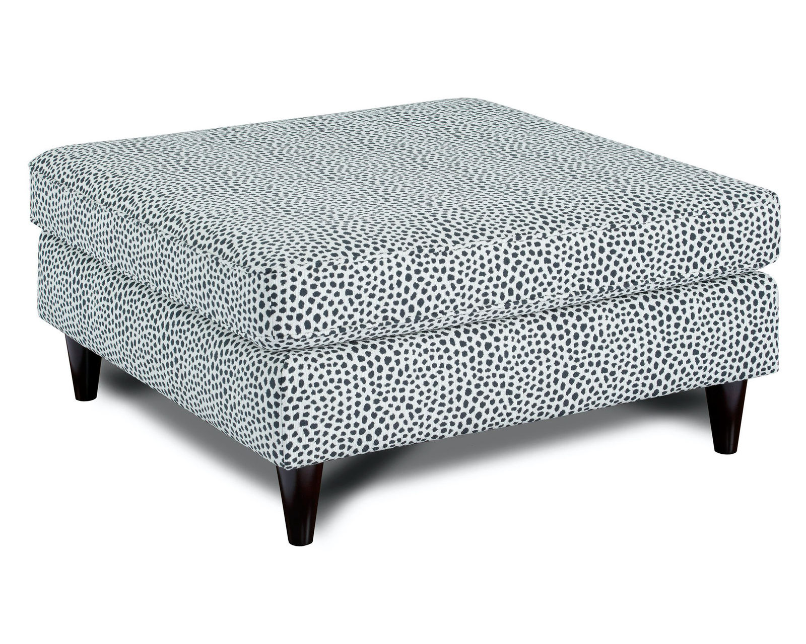 Winston Salt 87" Sofa 17-00 (Performance fabric) - Faux Skin Carbon 38" Square Cocktail Ottoman - 170 (Performance fabric)