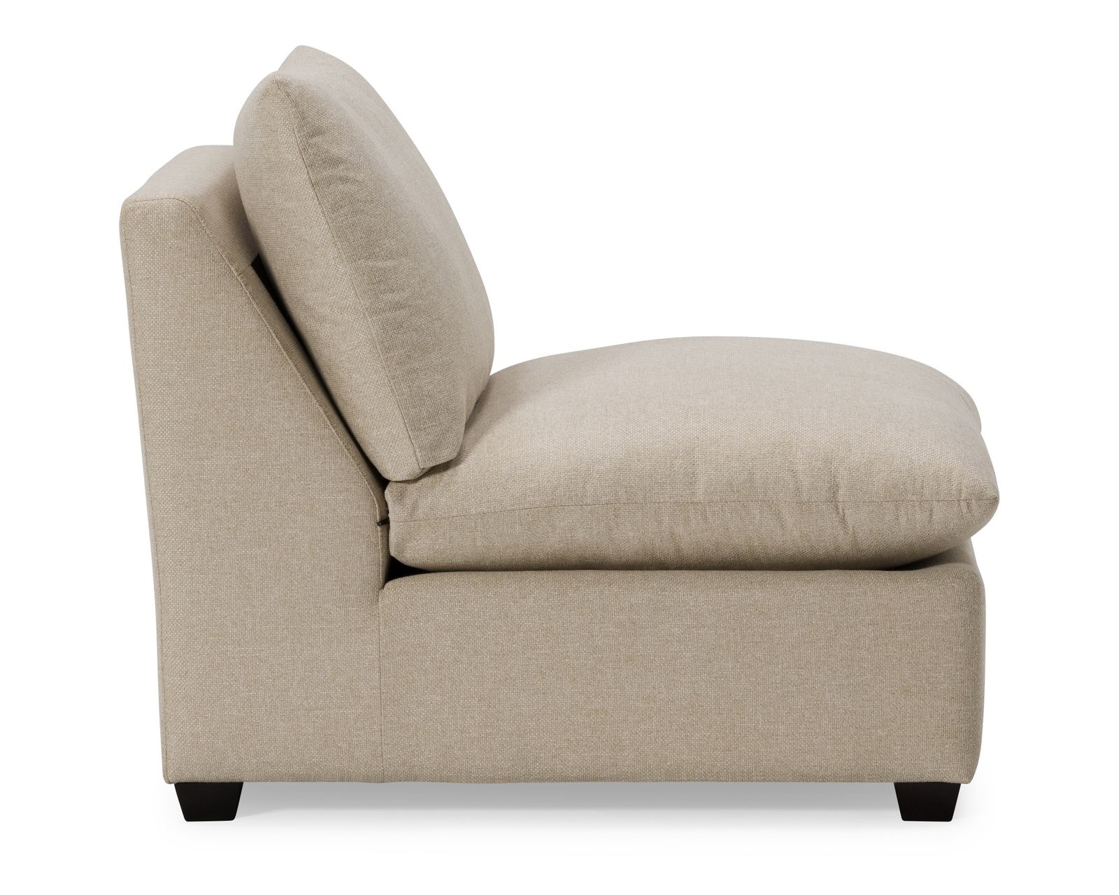 Laguna 77752 Stationary Sectional (+60 fabrics) - Laguna Armless Chair (finished all sides)