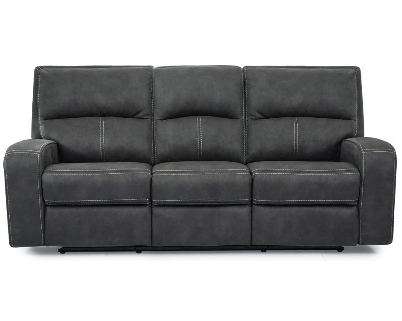 Polaris Power Headrest Power Recliner Slate (In stock - Fast shipping) - Polaris Power Headrest Power Reclining Sofa
