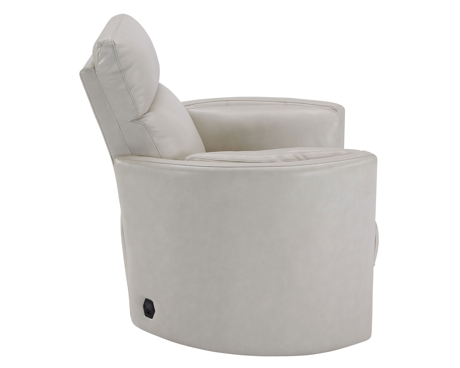 Radius FreeMotion Cordless Power Swivel Glider Recliner (Battery Operated) in Ivory Leather (In stock - Fast shipping) - Radius FreeMotion Cordless Power Swivel Glider Recliner (Battery Operated) in Florence Ivory