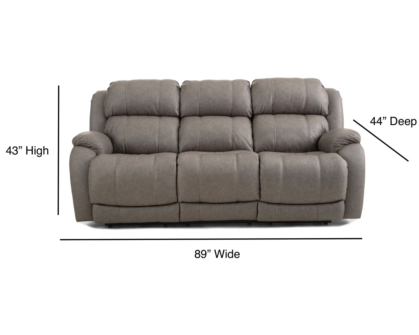 Charleston 89" Zero Gravity Triple Power Reclining Sofa (In stock) - Charleston 89" Zero Gravity Triple Power Reclining Sofa