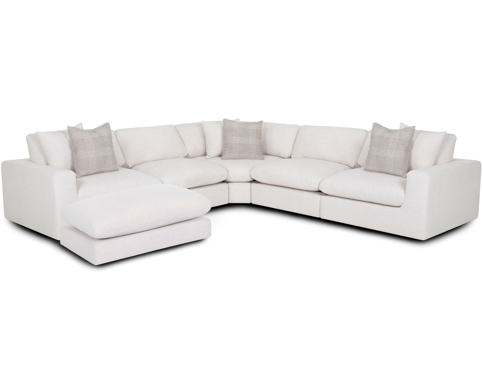 Darcy 972 Stationary Sectional - Layout C: Six Piece Sectional 117" x 117"