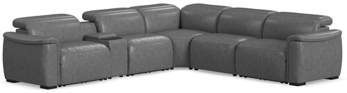 Layout A: Six Piece Sectional 127" x 114" (2 recliners)